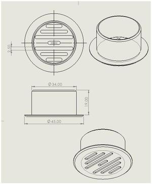 Cabinet/Drawer Ventilated Air Hole