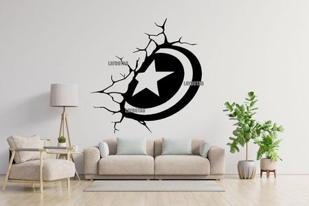 CAPTAIN AMERICA MARVEL SHIELD DECO SUPER HERO