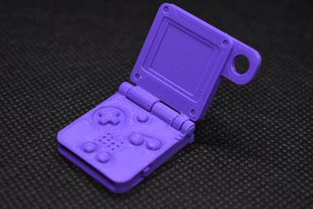 Print in Place Game Boy Advance SP Keychain