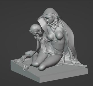 GHOST DARK HORSE COMICS FIGURINE 3D STL FILE | GHOST DARK HORSE COMICS FIGURINE DIGITAL FILE