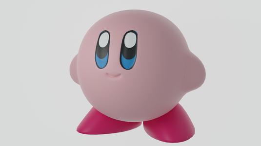 Standing Kirby staring at you