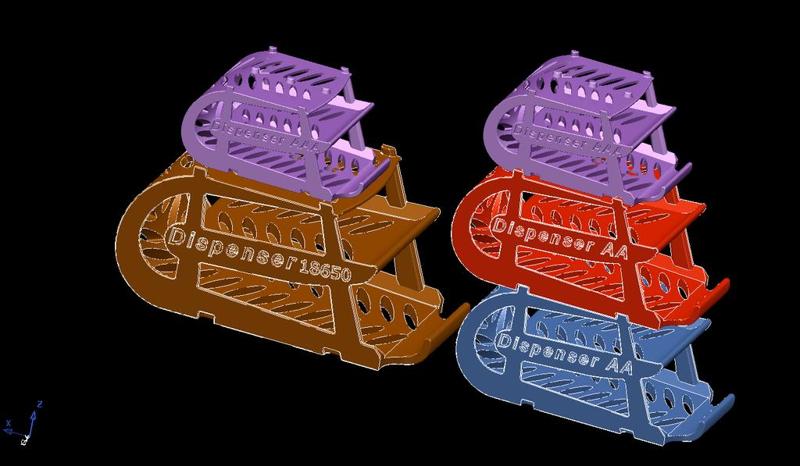 Battery Dispenser rotary stackable