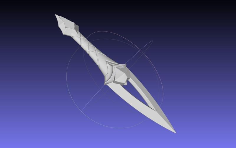 League Of Legends Akali Dagger Basic Printable Model