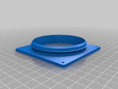 80mm fan to tube (80mm) adapter