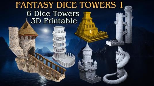 Fantasy Dice Towers Vol1 All Stretch Goals [Merchant L/T]