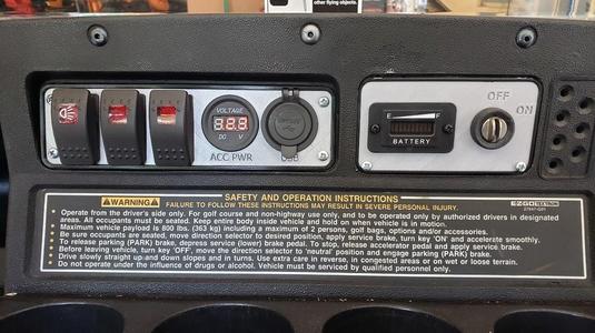 EZGO Golf Cart Switch Panels