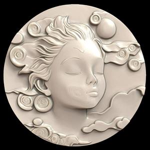 3D Model STL File for CNC Router/Laser & 3D Printer A Child Who Dreams of the Future and Sees It Accurately