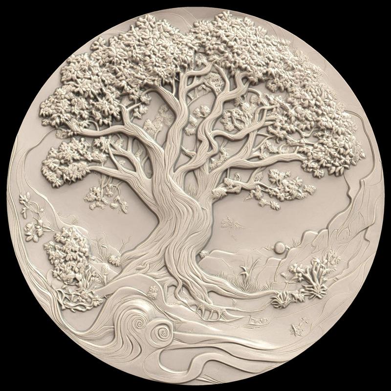 3D Model STL File for CNC Router/Laser & 3D Printer A Planet Where Trees Are Conscious and Telepathic Beings 1