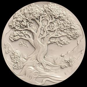 3D Model STL File for CNC Router/Laser & 3D Printer A Planet Where Trees Are Conscious and Telepathic Beings 1