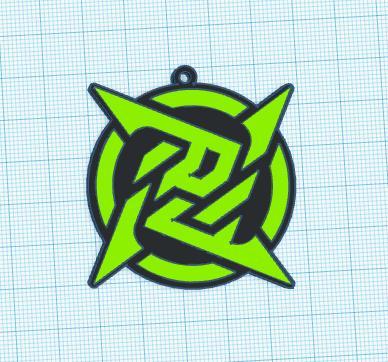 Ninjas in Pyjamas (NiP) Logo (Keychain)