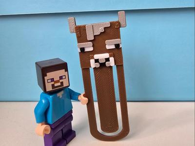 COW bookmark for Minecraft fan