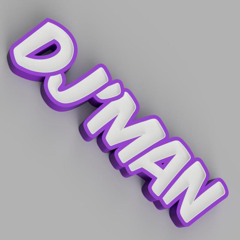 NAMELED DJ'MAN- LED LAMP WITH NAME
