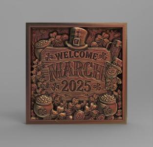 welcom march 2025 frame decor