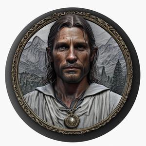 Aragorn (The Lord of the Rings) medallion pendant