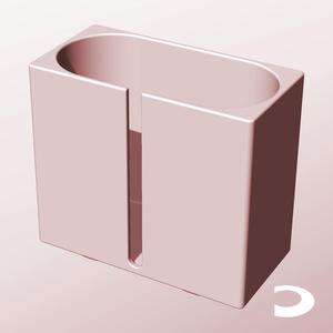CX68-130-SB Slotted Modular Stacking Storage Boxes | Printable Objects - Infinite Containers | stl file for 3d printing