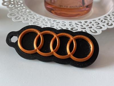 Audi Keychain Bi-Color