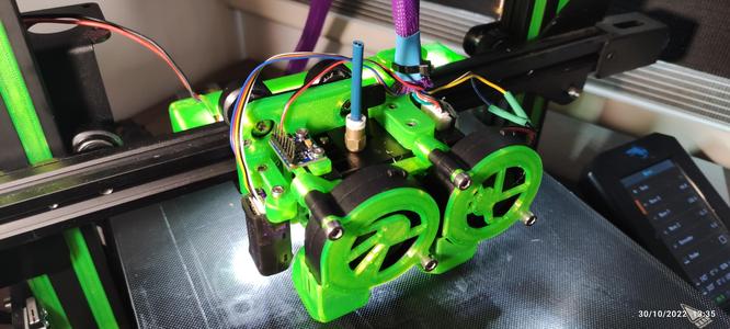 5015 Dual fan ducts for Modular BIQU H2 Mount for Ender 3.X
