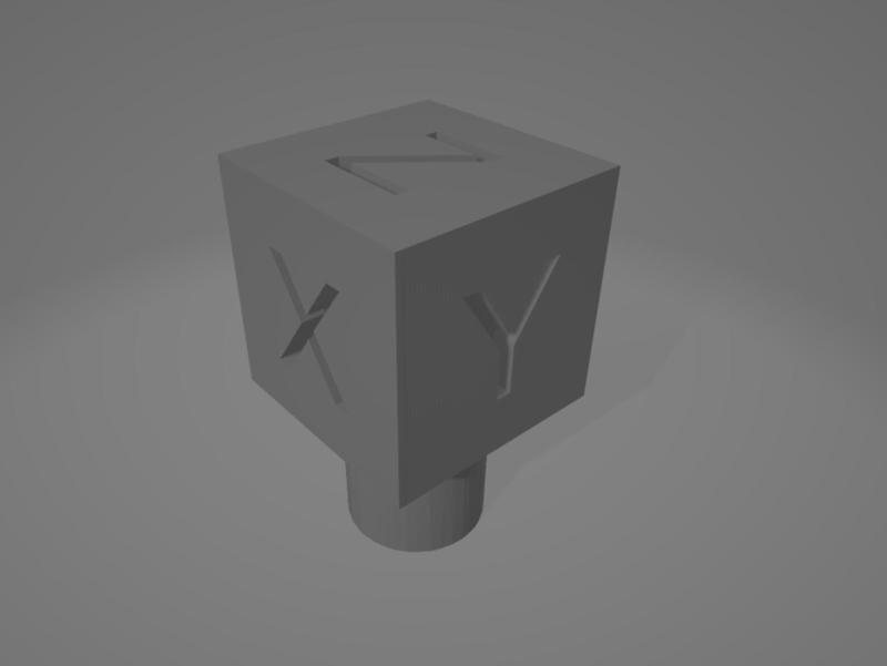 Calibration Cube LCD Knob (For ender 3/pro/v2)