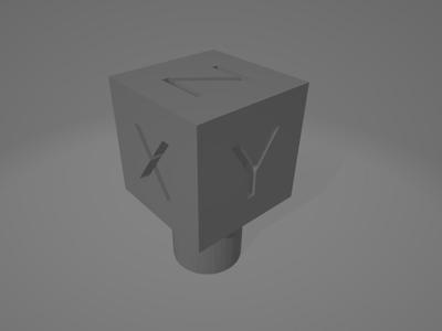 Calibration Cube LCD Knob (For ender 3/pro/v2)
