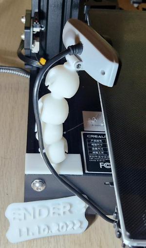 Ball and Socket Mount for Genius FaceCam 320 / Ender 3 v2