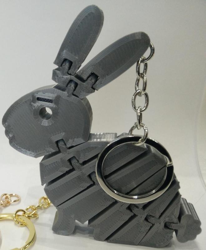Flexi Rabbit Keychain