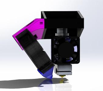 Fusion3 F400-S Part Cooling Fan Mount/Duct Upgrade