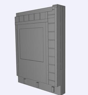 Industrial Gothic Room Small Connecting Wall (MM-1)