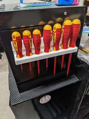 Insulated Screwdriver Holder / Rack - Magnetic