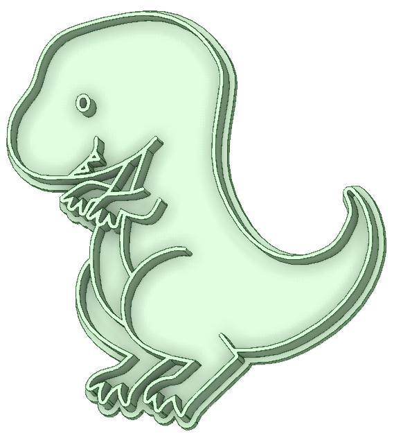 Dino 31 cookie cutter