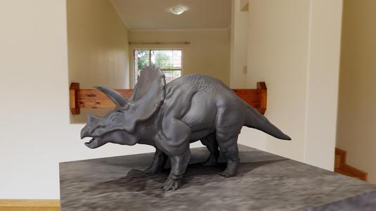 triceratops statue stl