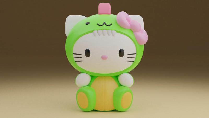 Hello kitty dino figure