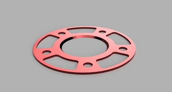 5 Lug Universal Wheel Spacer For Mockup Wheel Fitment
