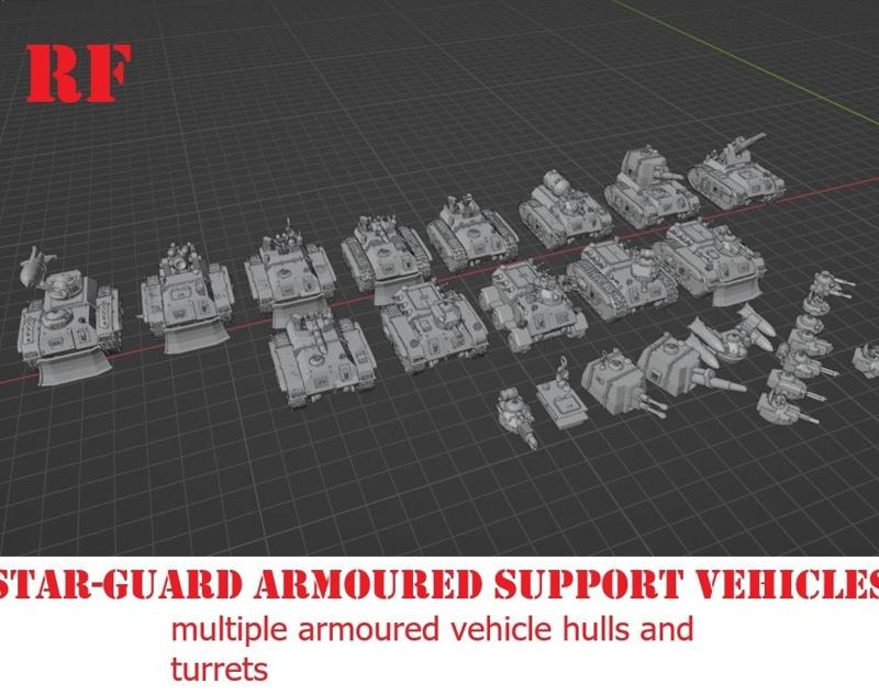 starguard mixed armour and transport set 6mm / 8mm