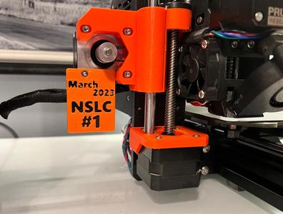 Prusa i3 MK3S or MK3S+ Nameplate (Label, Badge, Nametag)