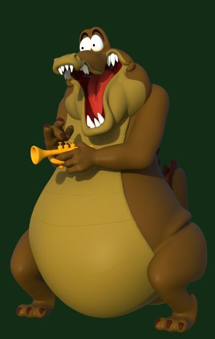LOUIS THE ALLIGATOR from "THE PRINCESS AND THE FROG" (parts and complete)