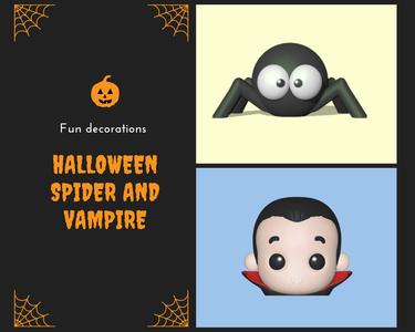 Halloween Kit - Spider and Vampire