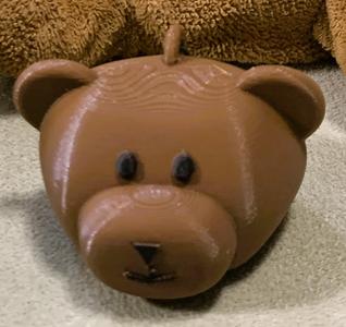Teddybear Head Ornament