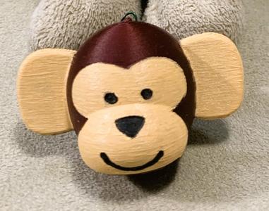 Monkey Head Ornament