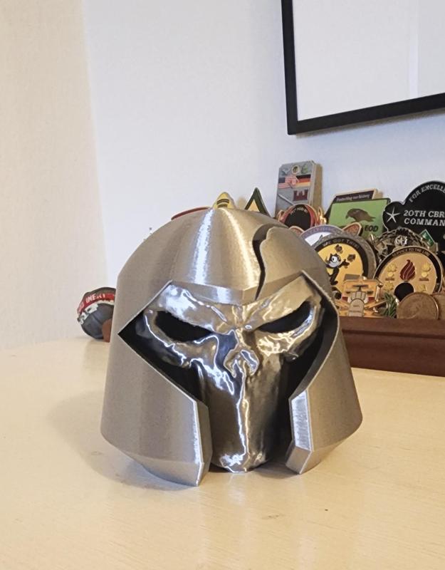 death mask with helmet file