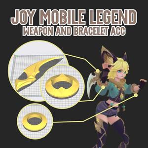 Joy Mobile Legend Weapon Bacelot Accessories [ 3D files .STL ]