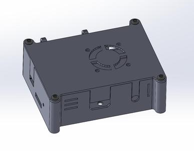Orange PI 3 LTS Case remix with heatset insert screw closure