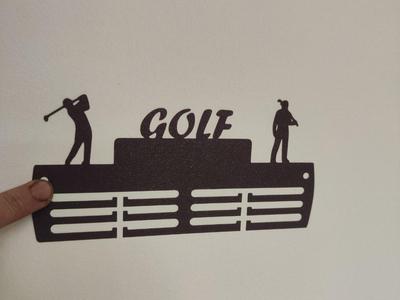 Golf medal hanger