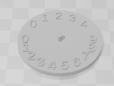 Coffee grinder dial