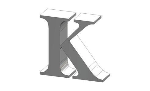 K Baskerville Old Face Font Letter