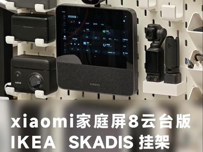 Xiaomi Smart Display 8 Pan-Tilt Version IKEA Skadis Pegboard Mount