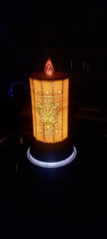 Encanto lasercut candle