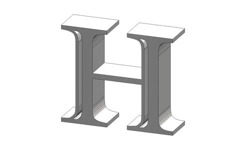 H Letter Imprint MT Shadow Font Letter