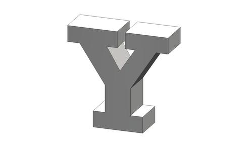 Y Letter Rockwell Font Letter