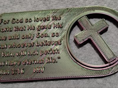 John 3:16 NIV Christian Fidget 