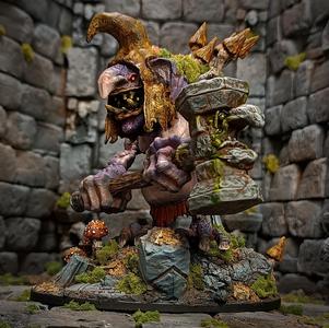 Stone troll boss with huge hammer.